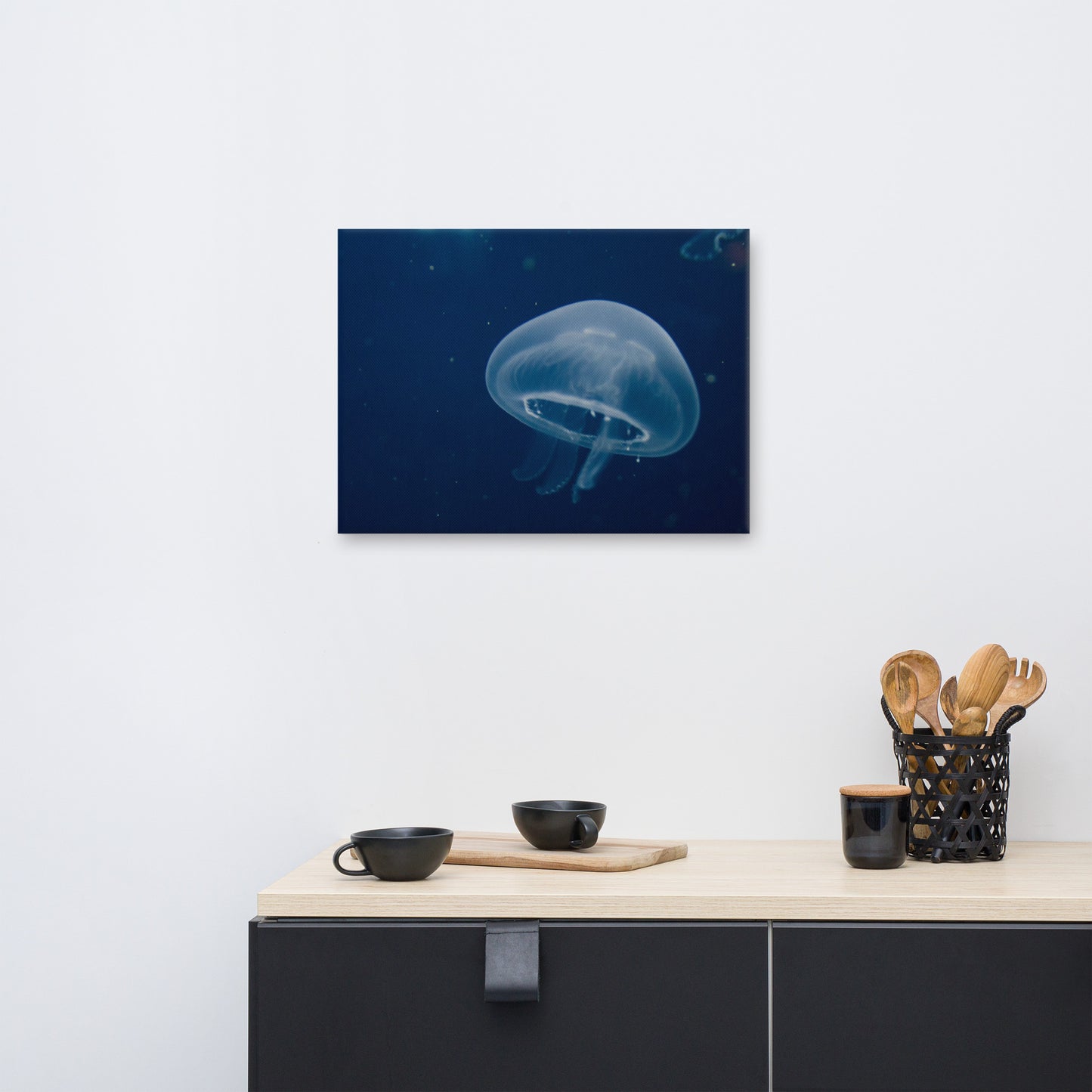 Small Blue Jelly Animal / Wildlife Photograph Canvas Wall Art Prints