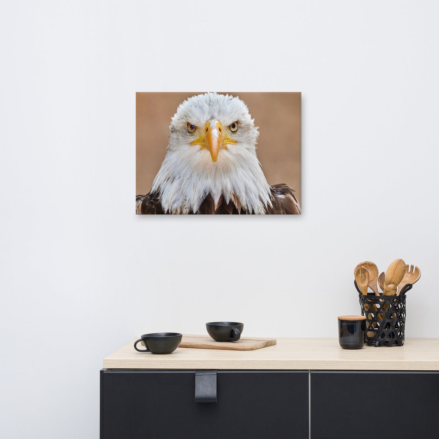 Bald Eagle Portrait Close-up 2 Wildlife Photograph Canvas Wall Art Prints