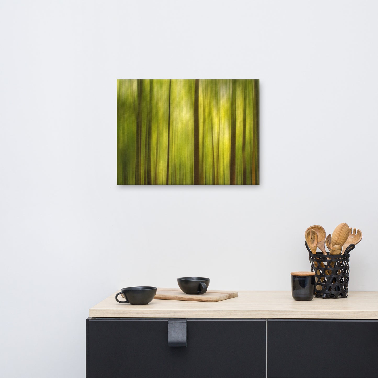 Warmth of the Forest's Colors Abstract Photo Canvas Wall Art Print