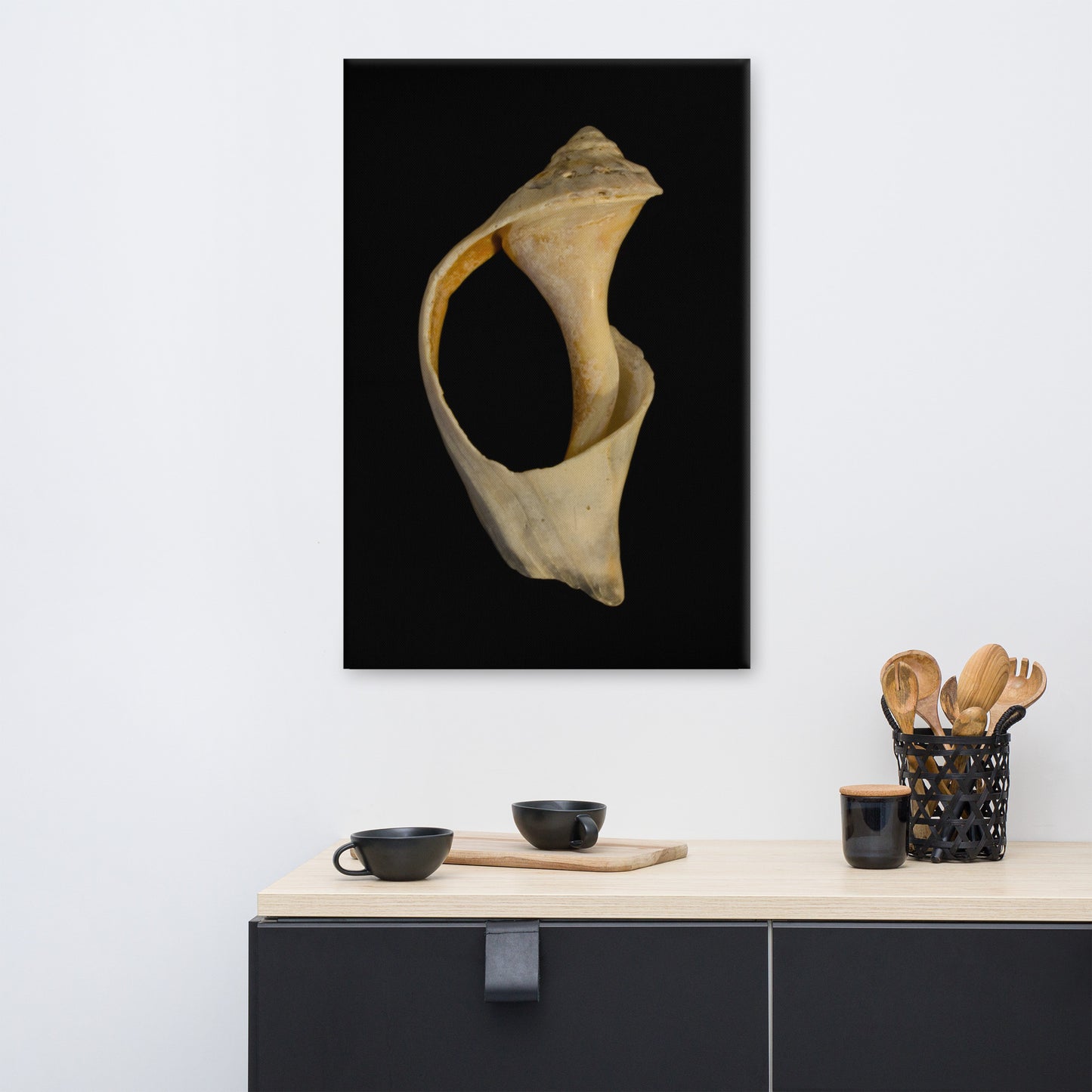States of Erosion Image 2 Whelk Shell Coastal Nature Canvas Wall Art Prints
