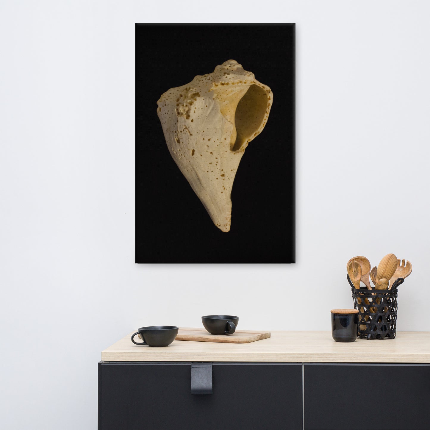 States of Erosion Image 1 Whelk Shell Coastal Nature Canvas Wall Art Prints
