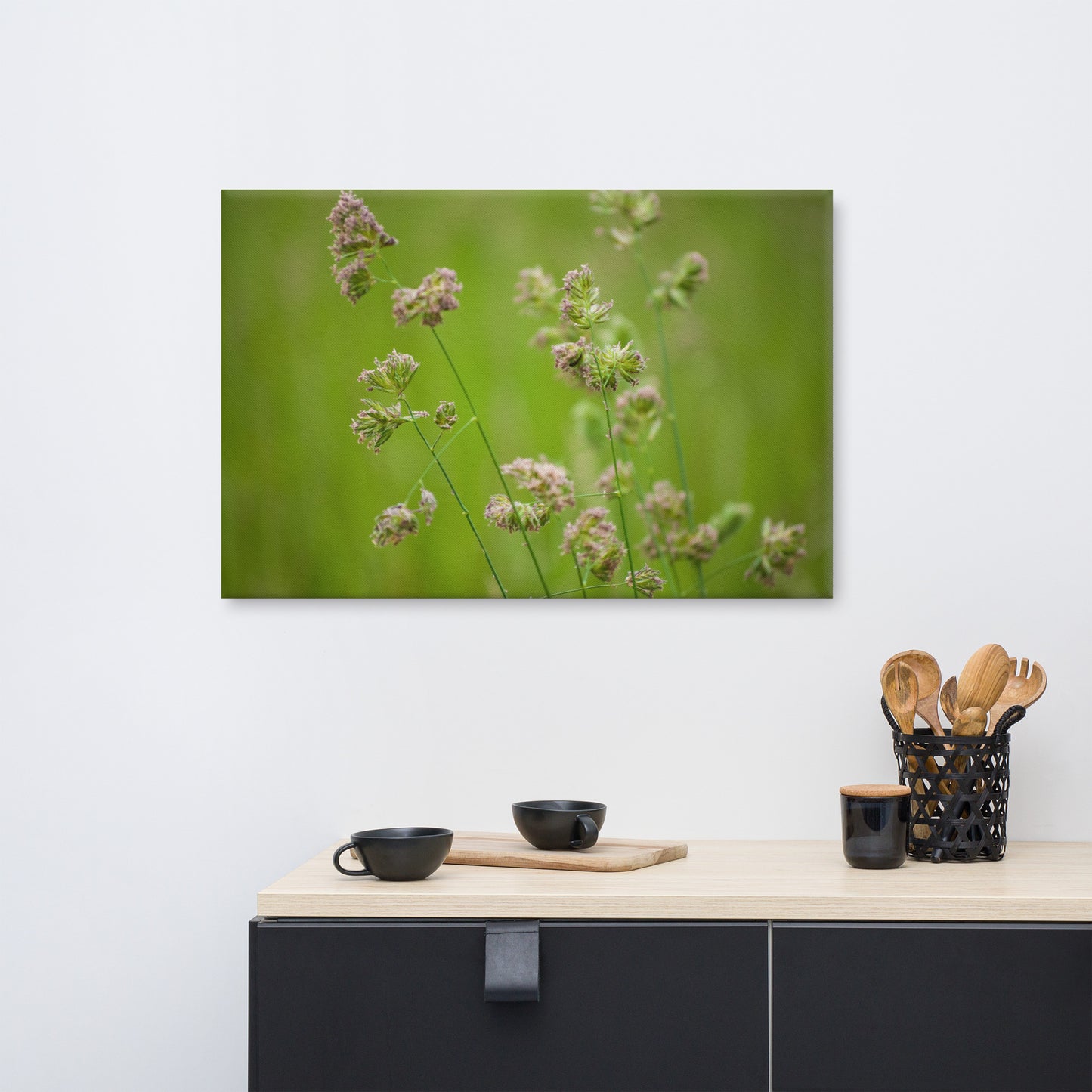 Softened Fields Floral Nature Canvas Wall Art Prints