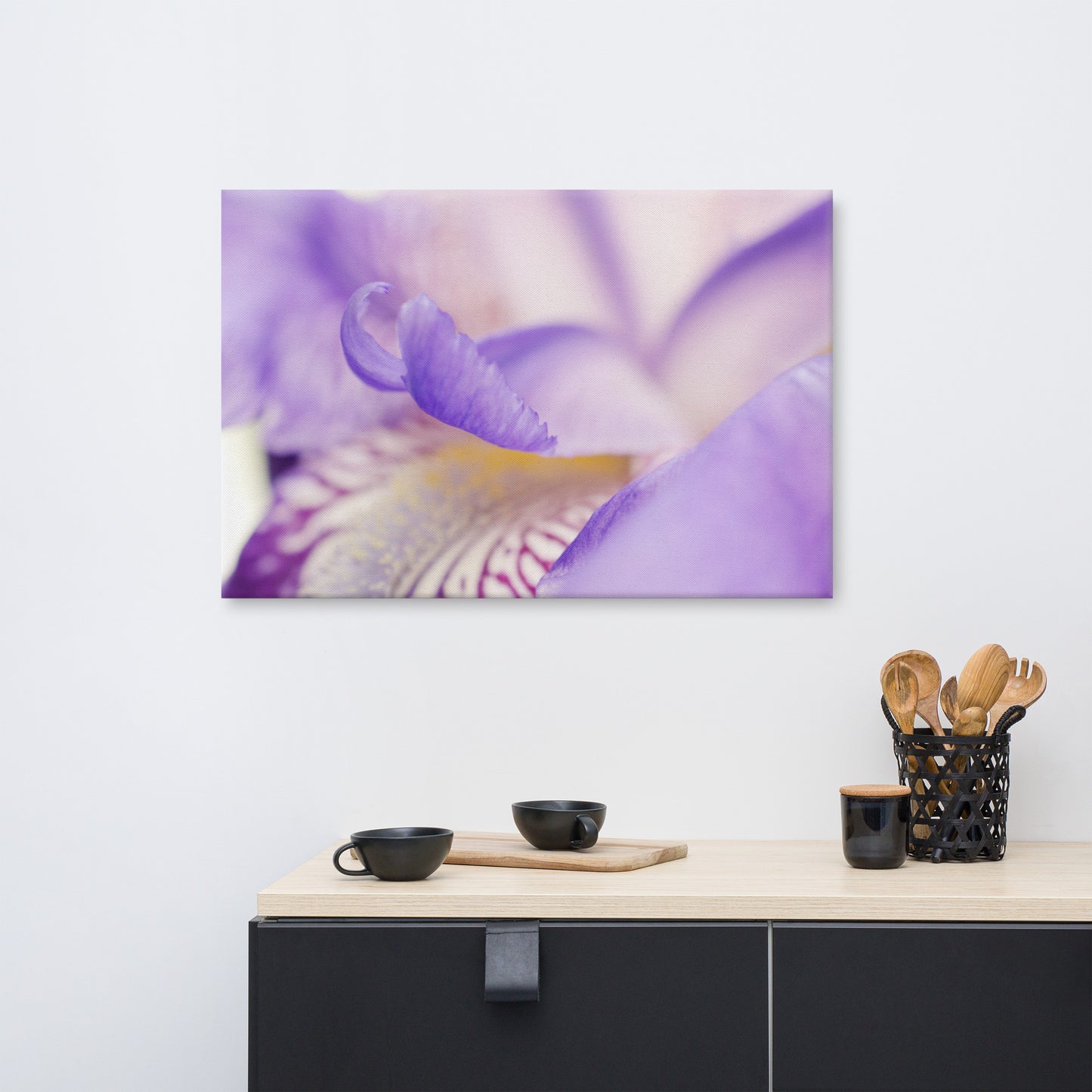 Soft Focus Iris Petals Floral Botanical Nature Photo Canvas Wall Art Prints