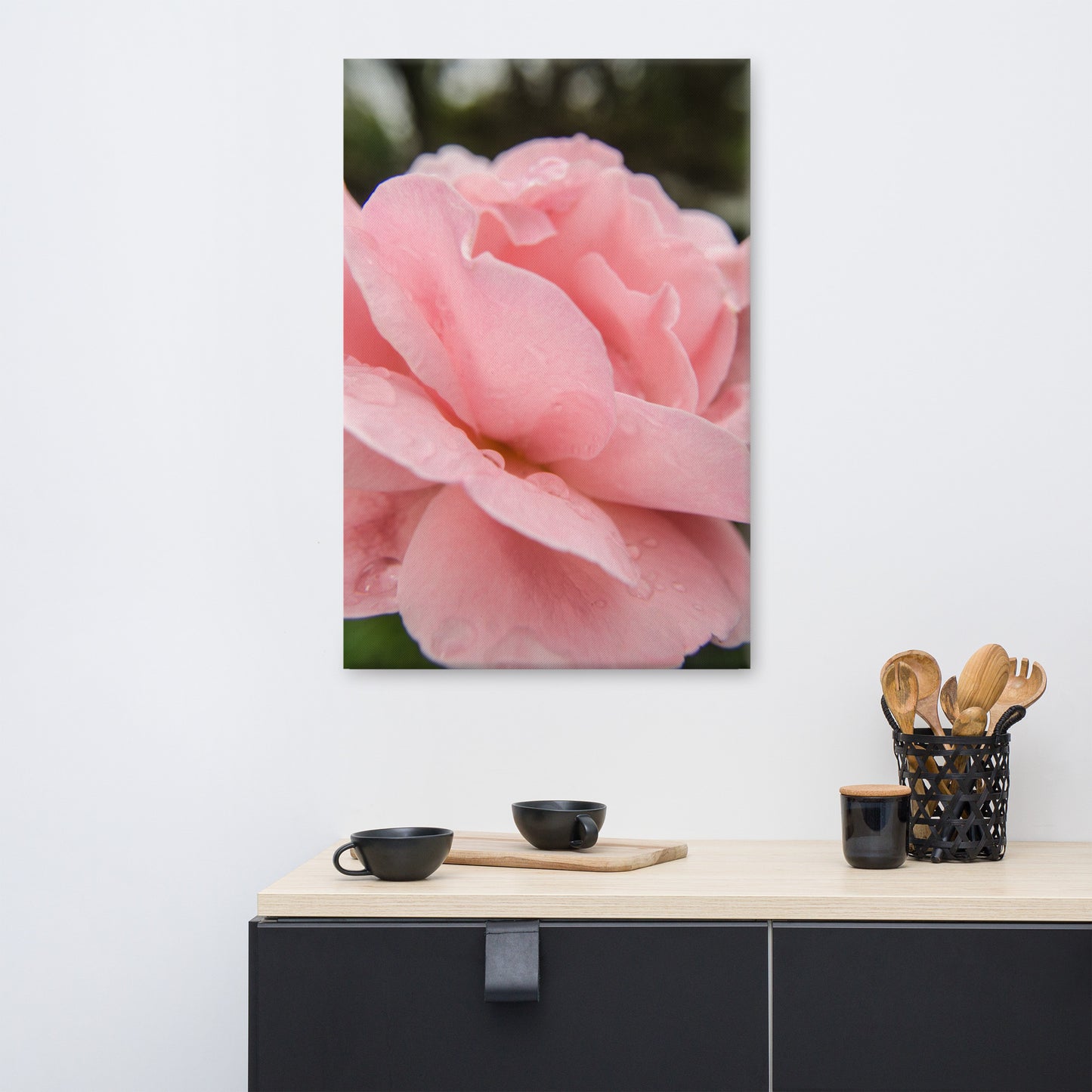 Pink Passion Rose Floral Botanical Nature Photo Canvas Wall Art Prints