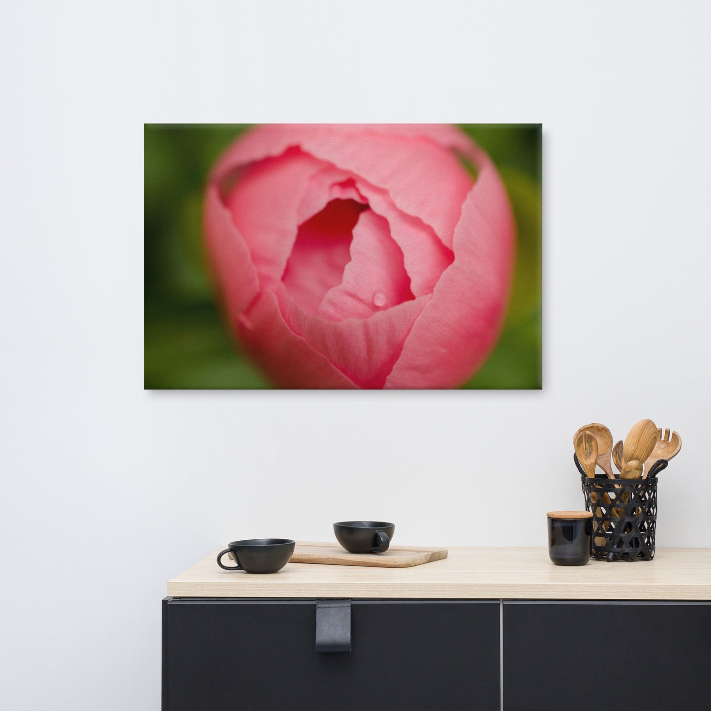 Peony Bud Floral Botanical Nature Photo Canvas Wall Art Prints