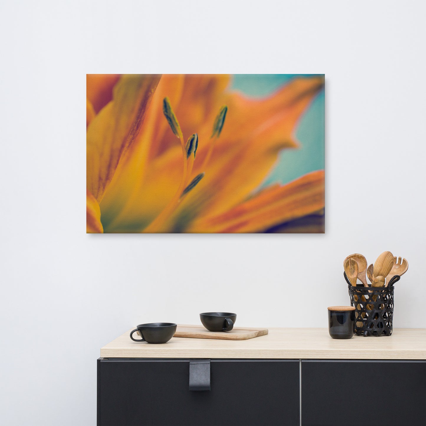 Mystical Tiger Lily Floral Botanical Nature Photo Canvas Wall Art Prints