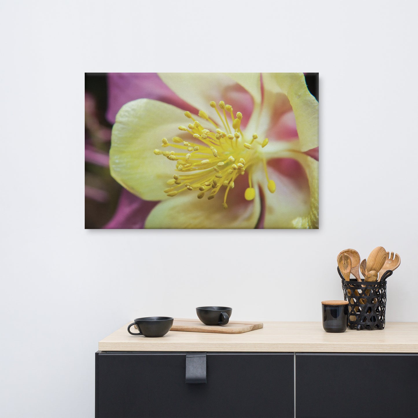 Delicate Columbine Floral Botanical Nature Photo Canvas Wall Art Prints