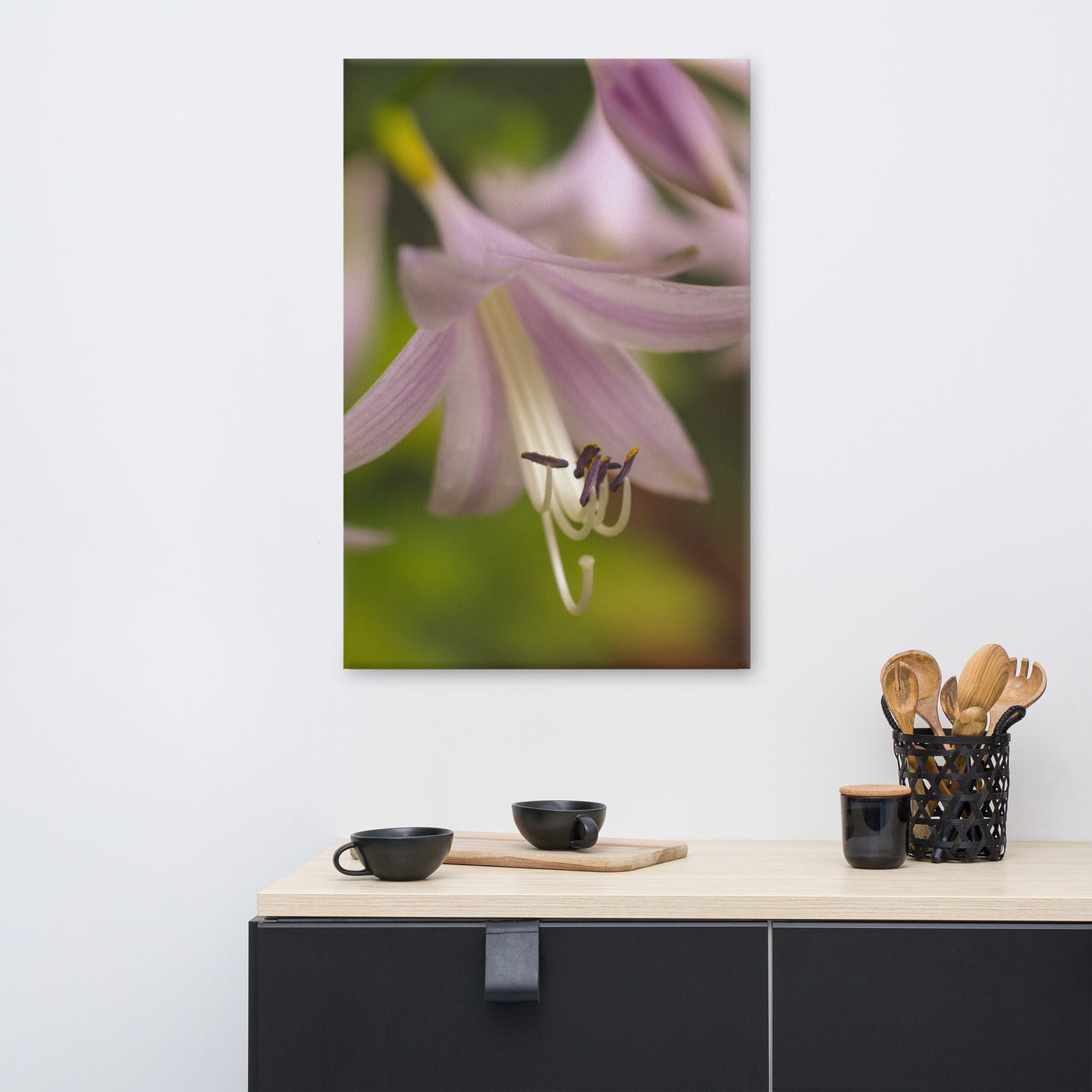 Close-up Hosta Bloom Floral Botanical Nature Photograph Canvas Wall Art Prints