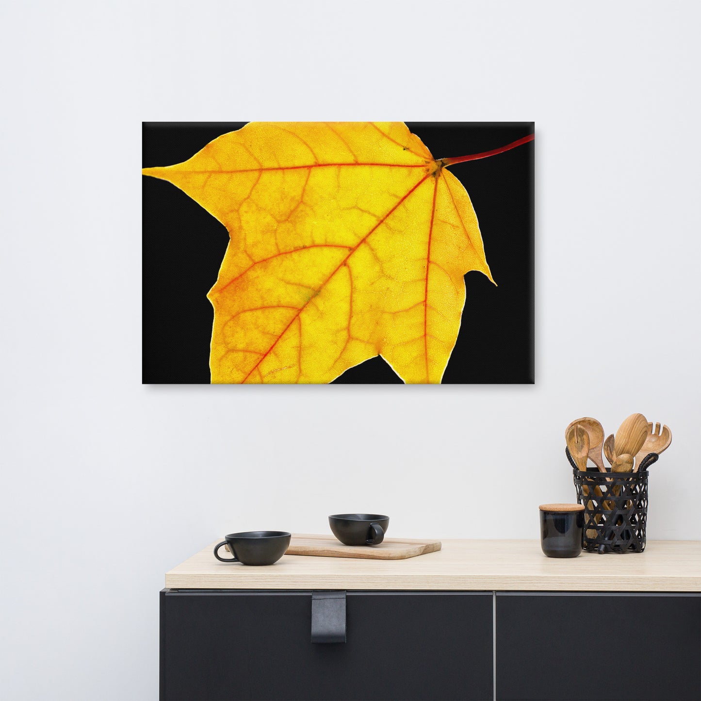 Brilliant Yellow Botanical Nature Canvas Wall Art Prints