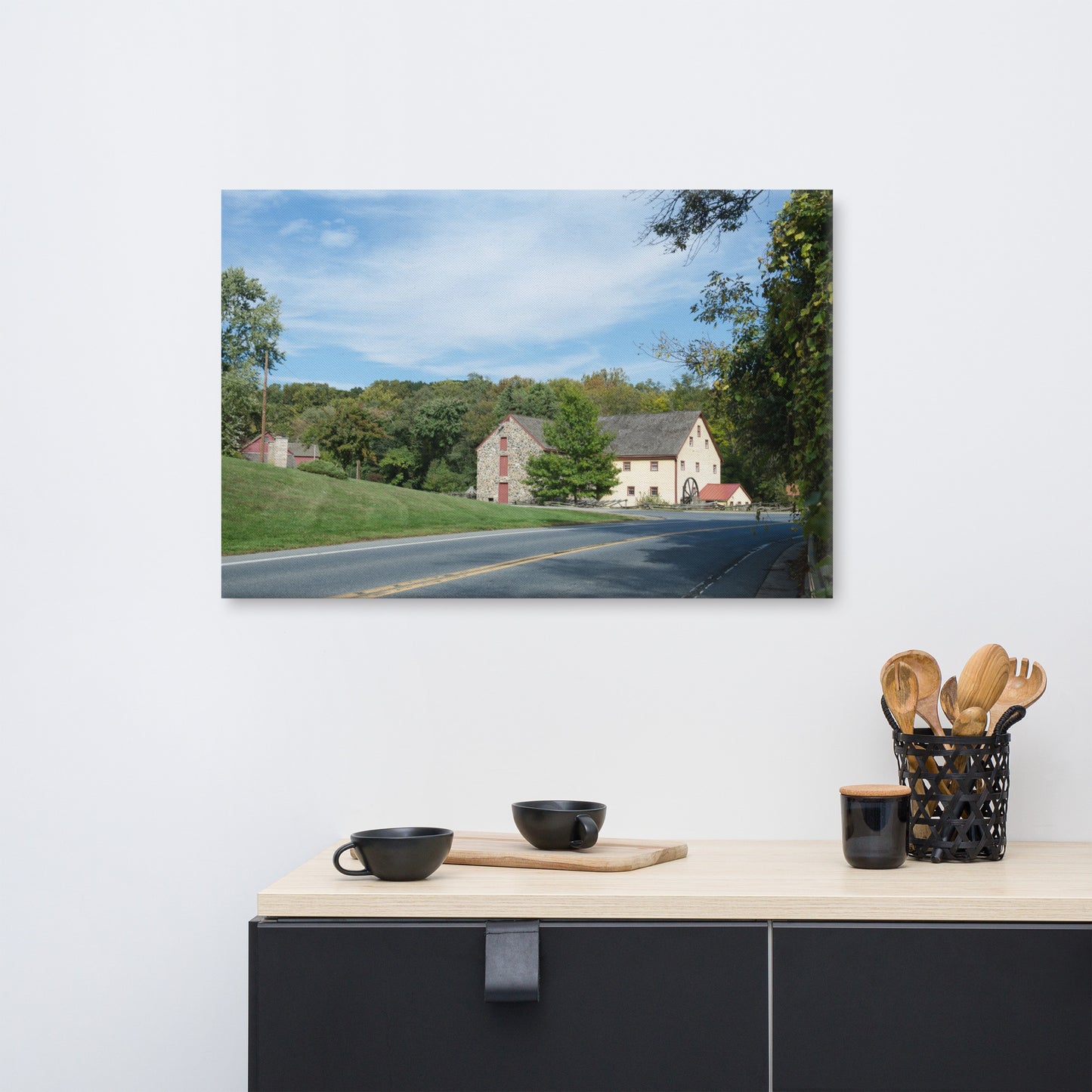 Greenbank Mill Summer Rustic Landscape Photo Canvas Wall Art Prints