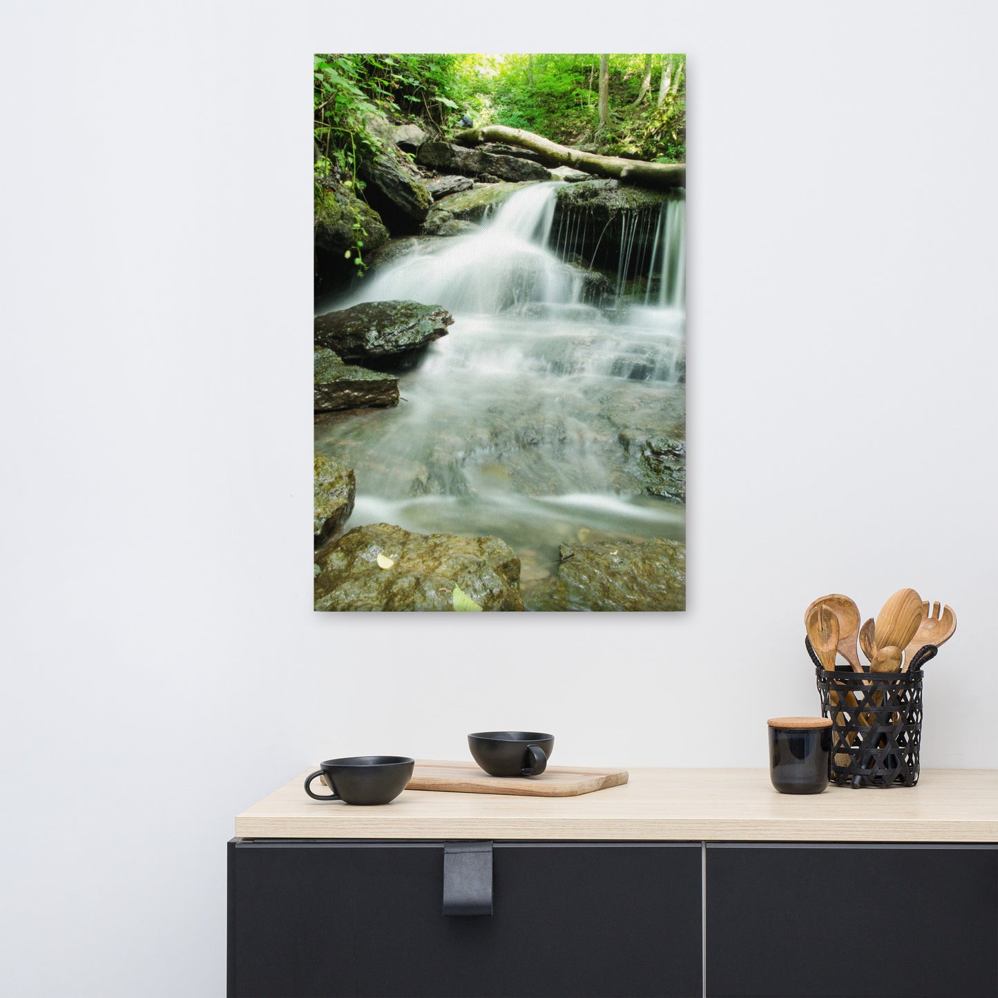 Pixley Waterfalls 2 Rustic Landscape Photo Canvas Wall Art Prints
