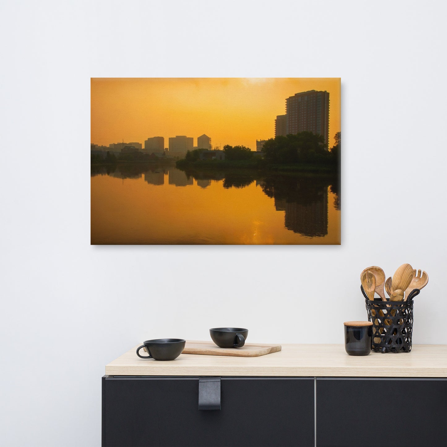 Wilmington at Sunrise Urban Landscape Canvas Wall Art Prints