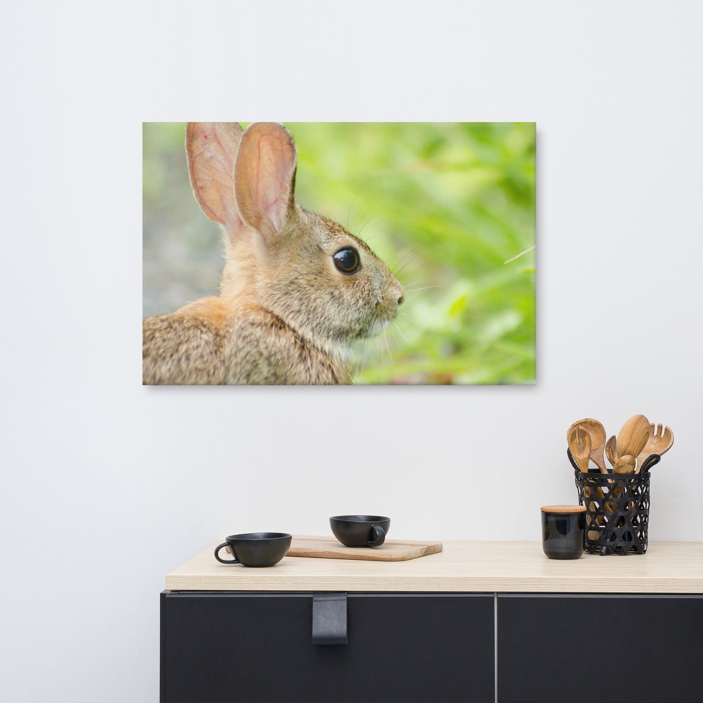 Bunny at Bombay Hook Wildlife Photo Canvas Wall Art Prints