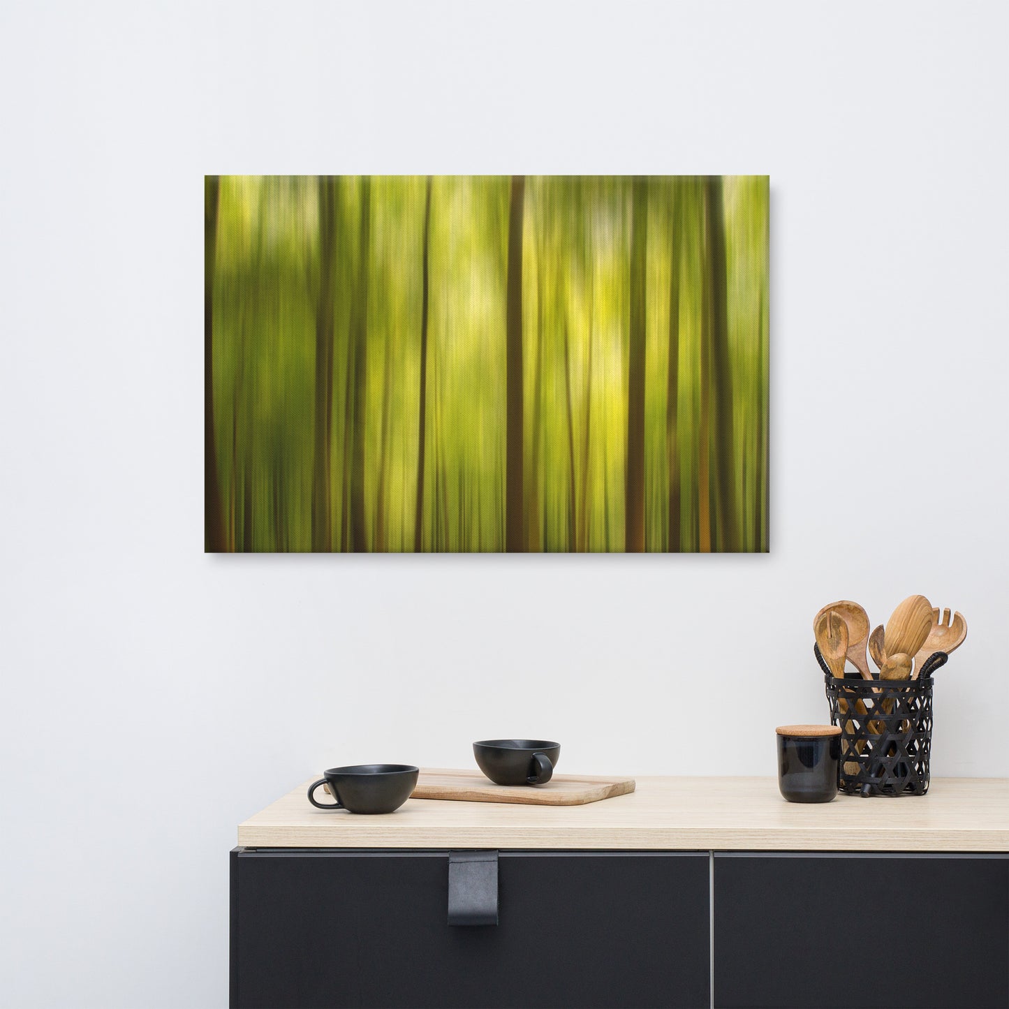 Warmth of the Forest's Colors Abstract Photo Canvas Wall Art Print