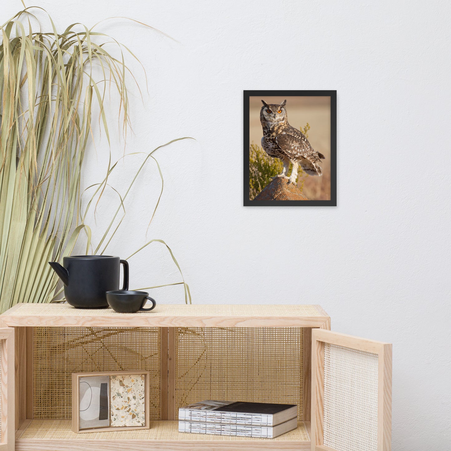 Cape Eagle Owl Wildlife Animal Photograph Framed Wall Art Prints