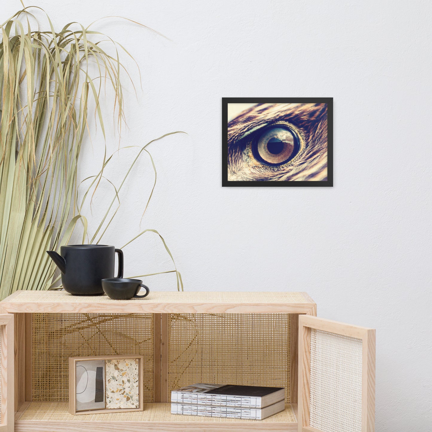 Close-up Eagle Eye Color Tone Animal Wildlife Photograph Framed Wall Art Prints