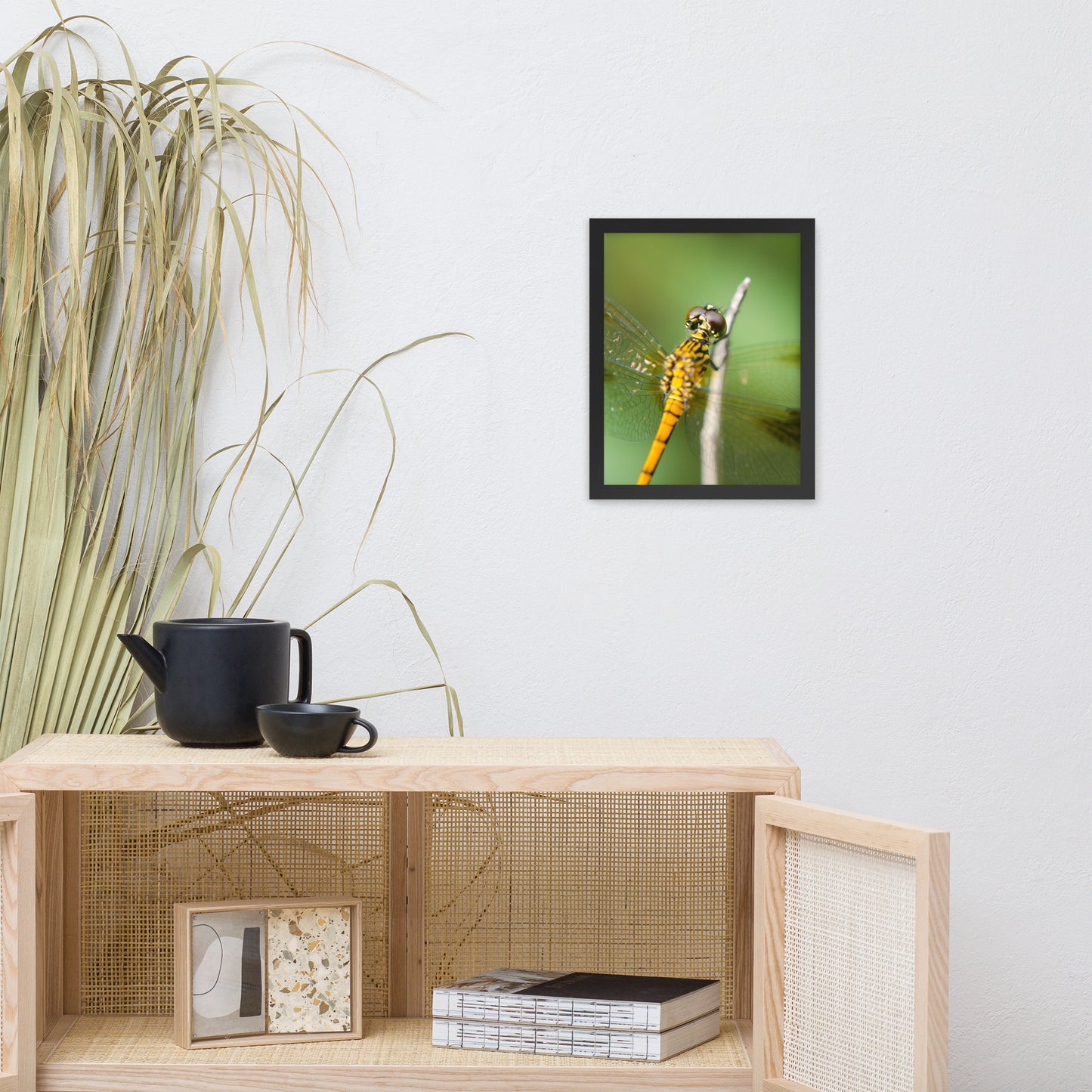Dragonfly at Bombay Hook Animal Wildlife Photograph Framed Wall Art Prints