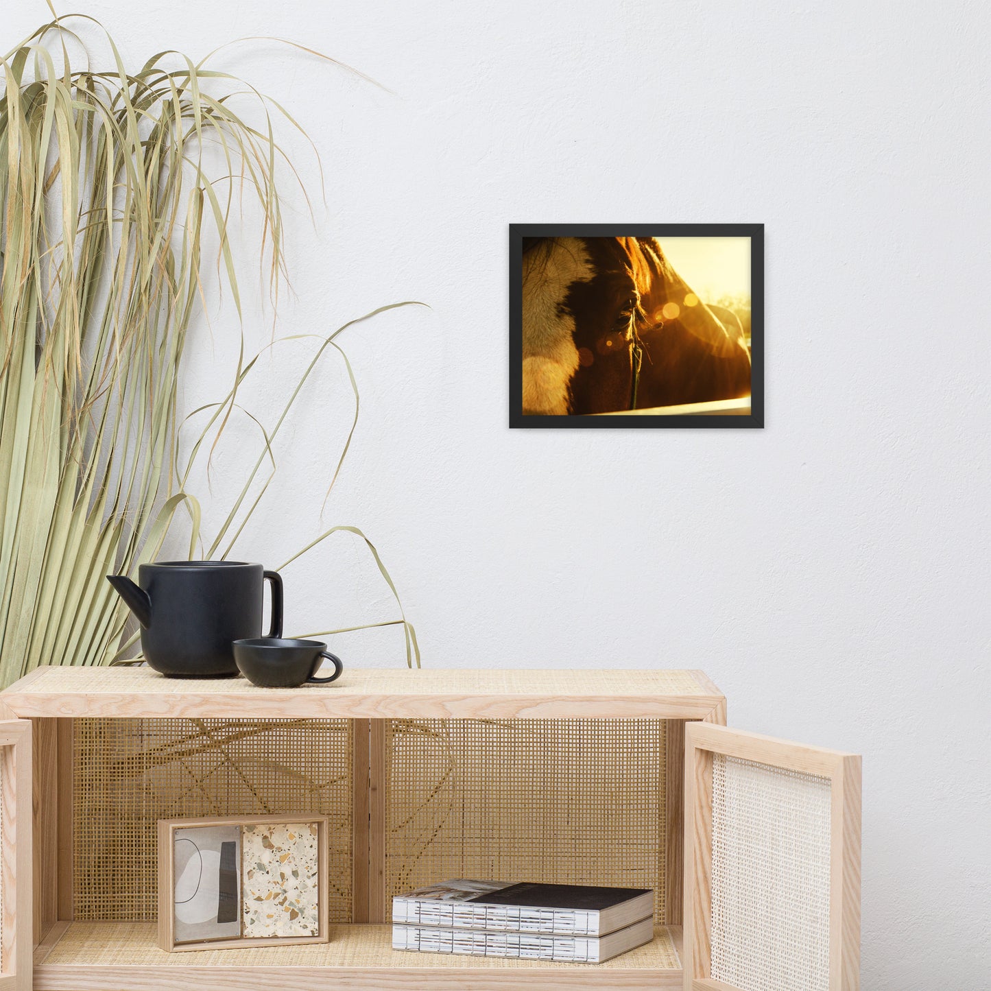 Evening Flare Animal Horse Photograph Framed Wall Art Prints