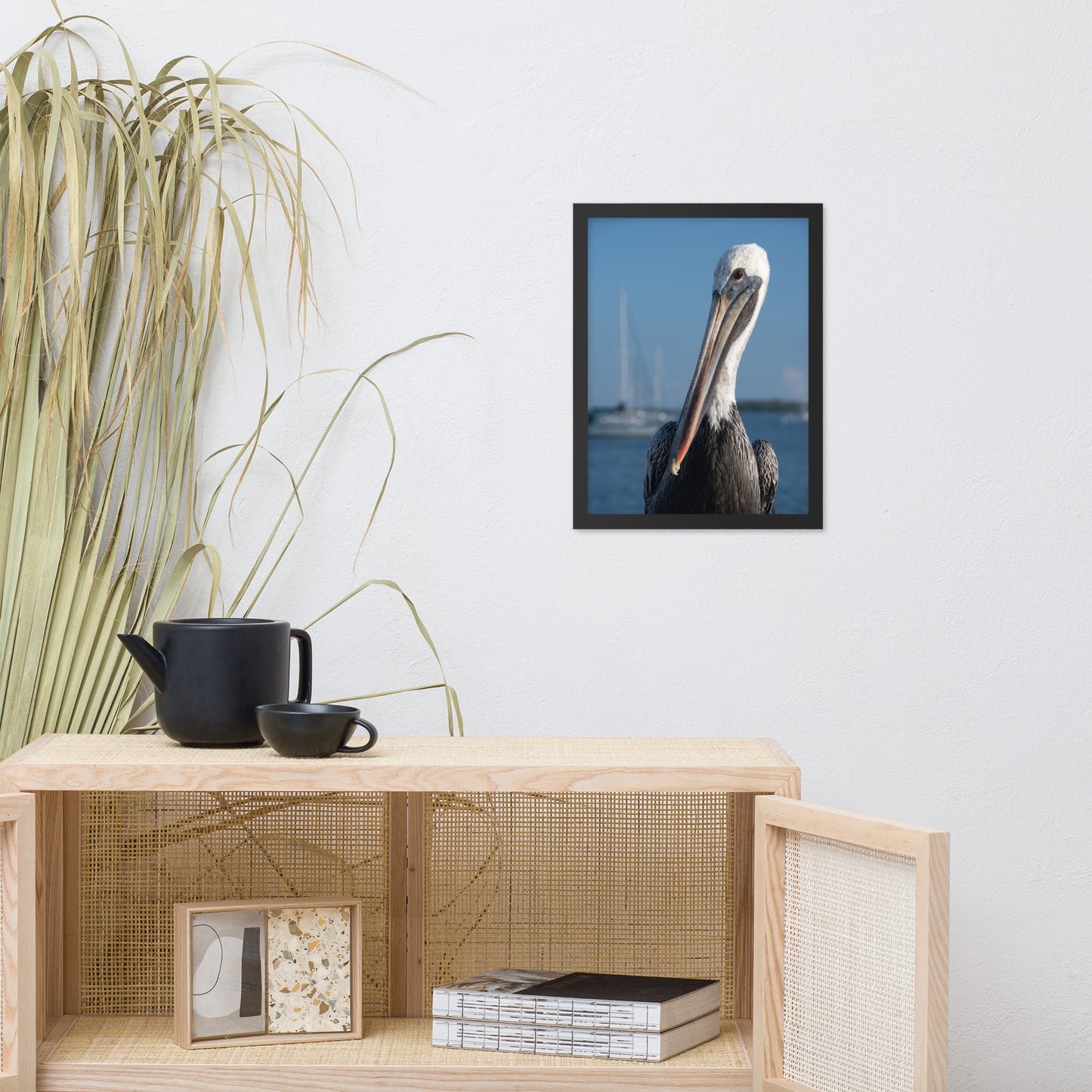 Bob The Pelican Bird 3 Color Wildlife Photo Framed Wall Art Prints