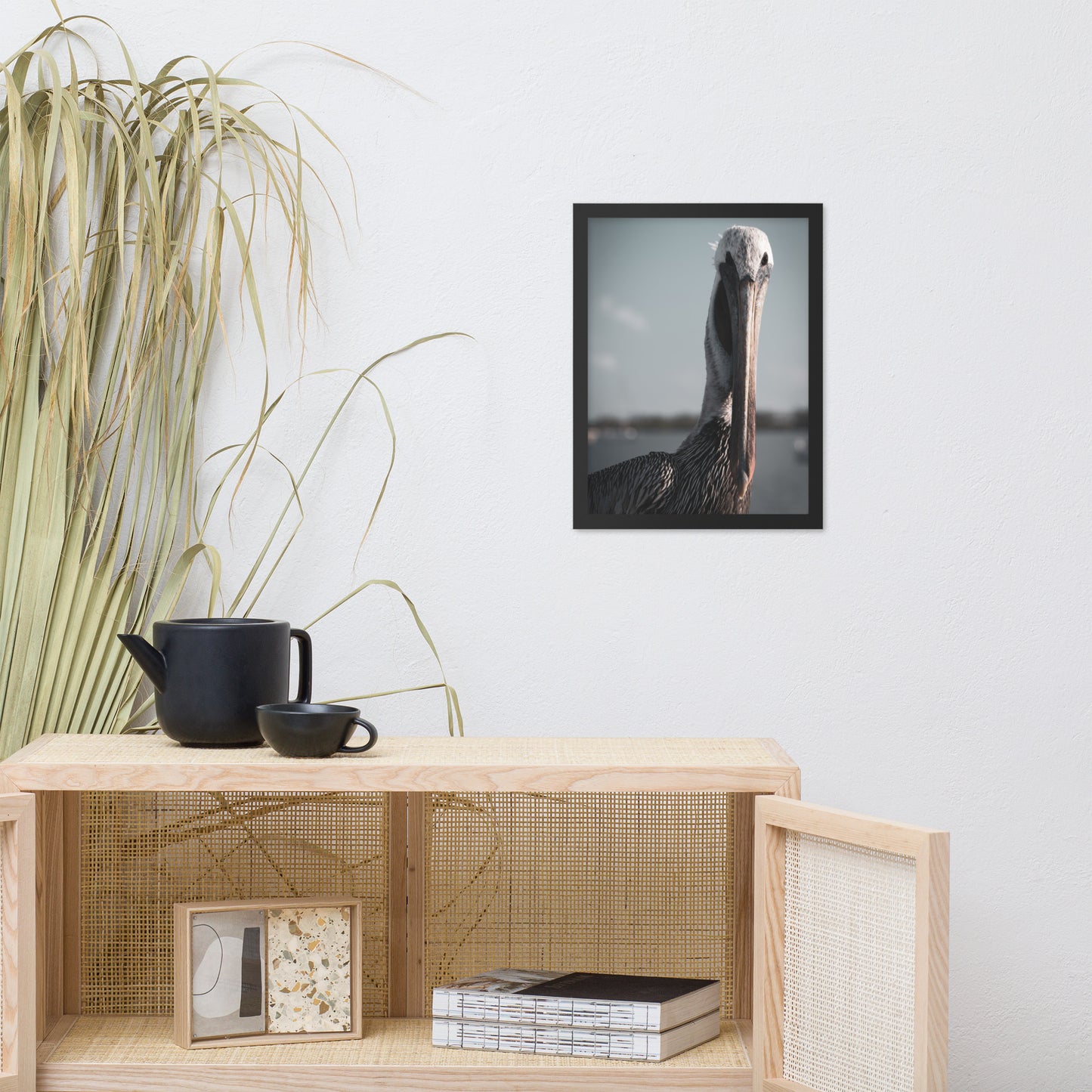 Bob The Pelican Bird Colorized Wildlife Photo Framed Wall Art Prints