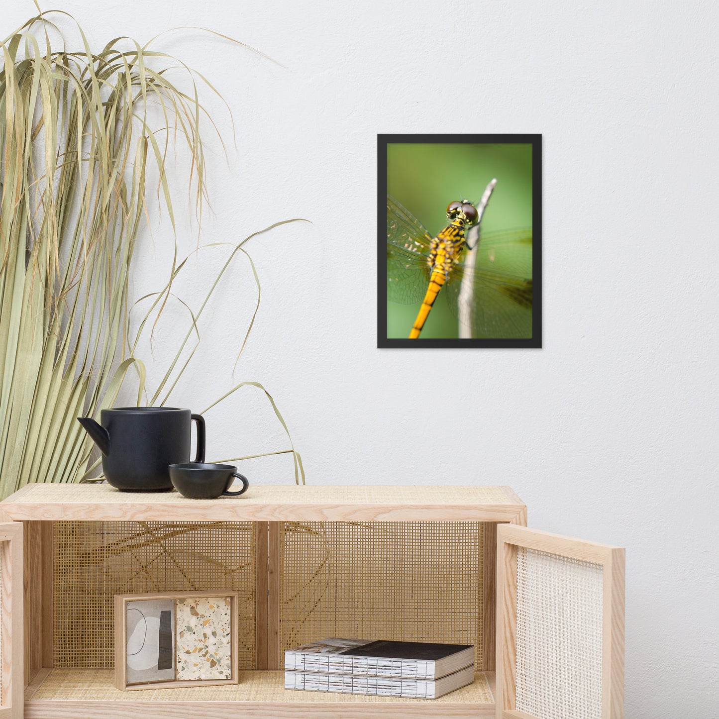 Dragonfly at Bombay Hook Animal Wildlife Photograph Framed Wall Art Prints