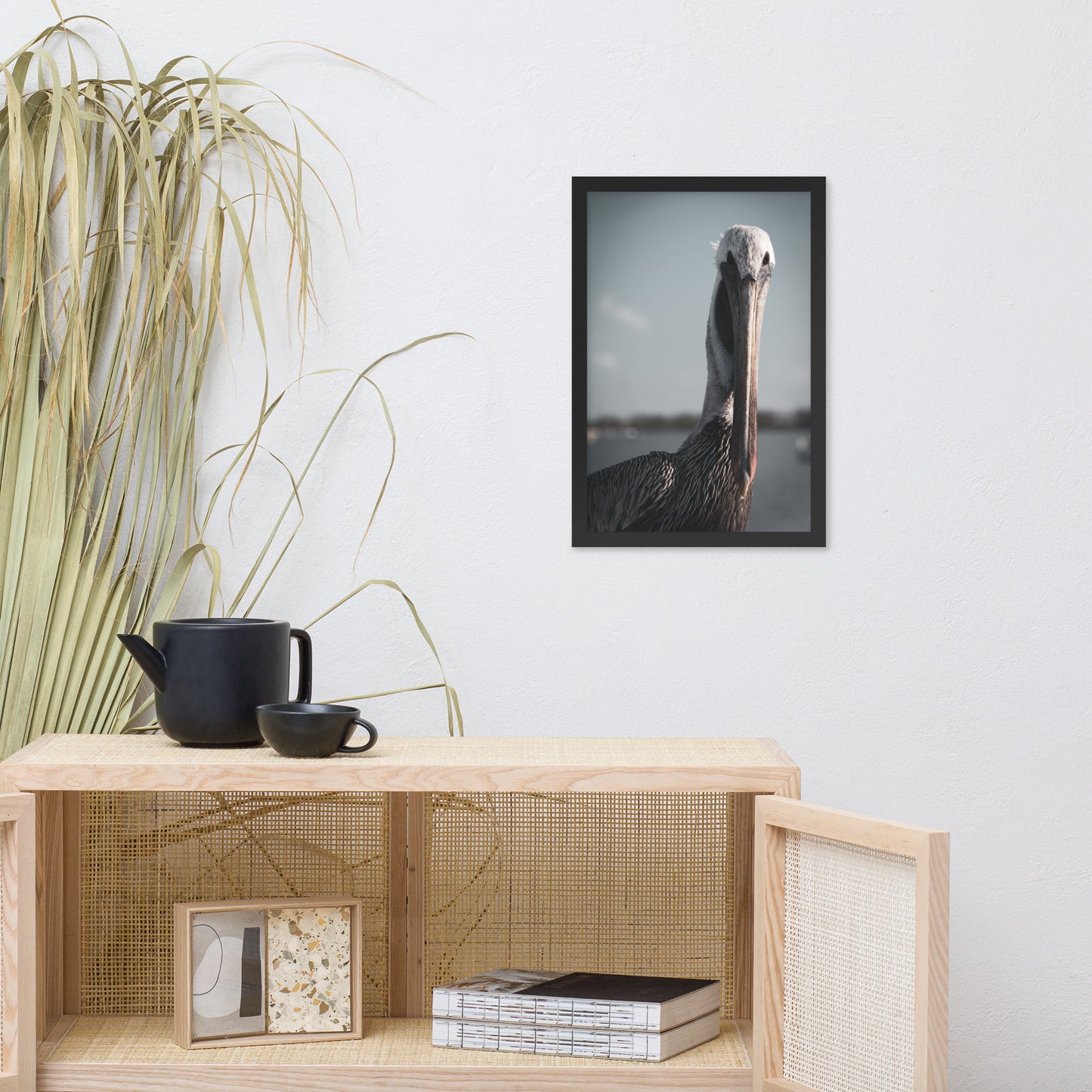 Bob The Pelican Bird Colorized Wildlife Photo Framed Wall Art Prints