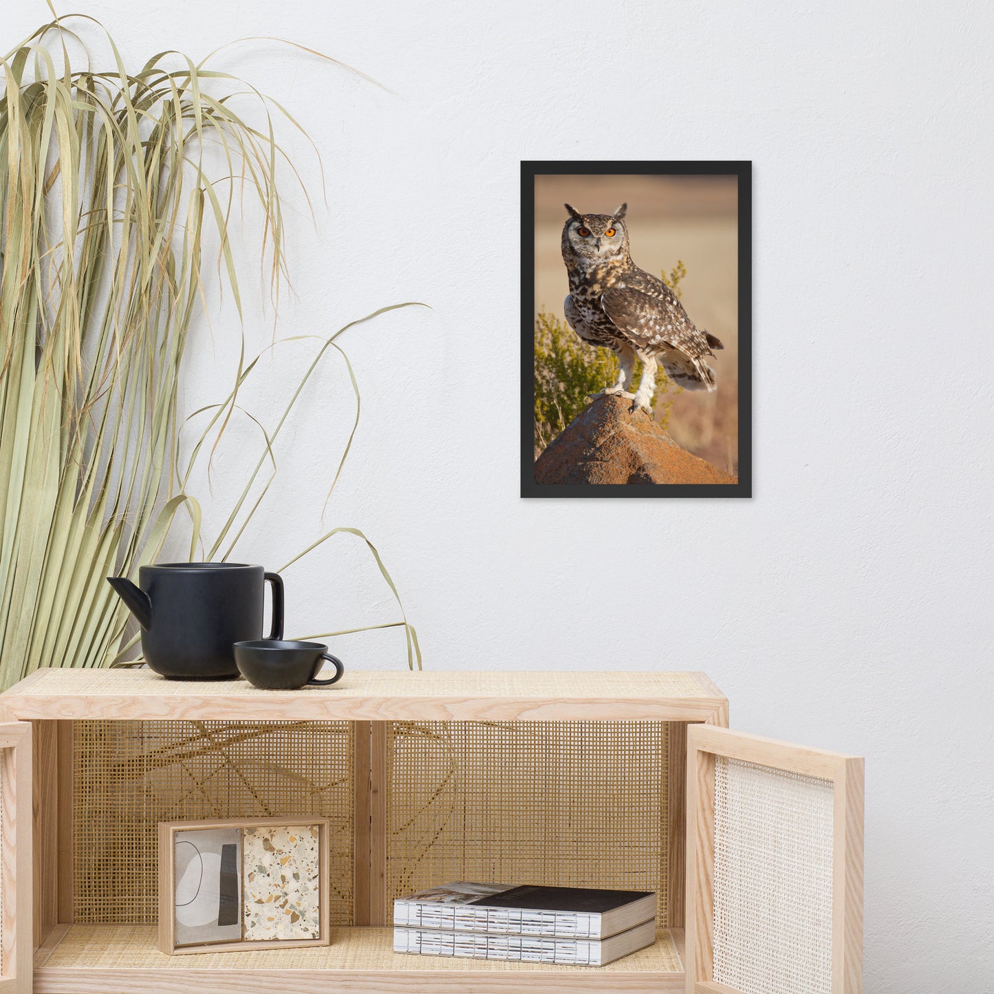 Cape Eagle Owl Wildlife Animal Photograph Framed Wall Art Prints