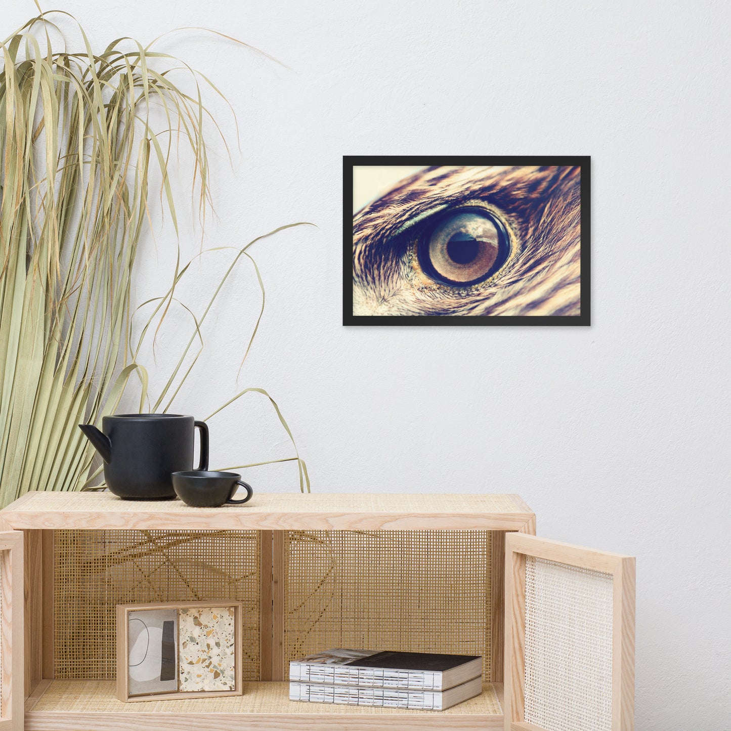 Close-up Eagle Eye Color Tone Animal Wildlife Photograph Framed Wall Art Prints