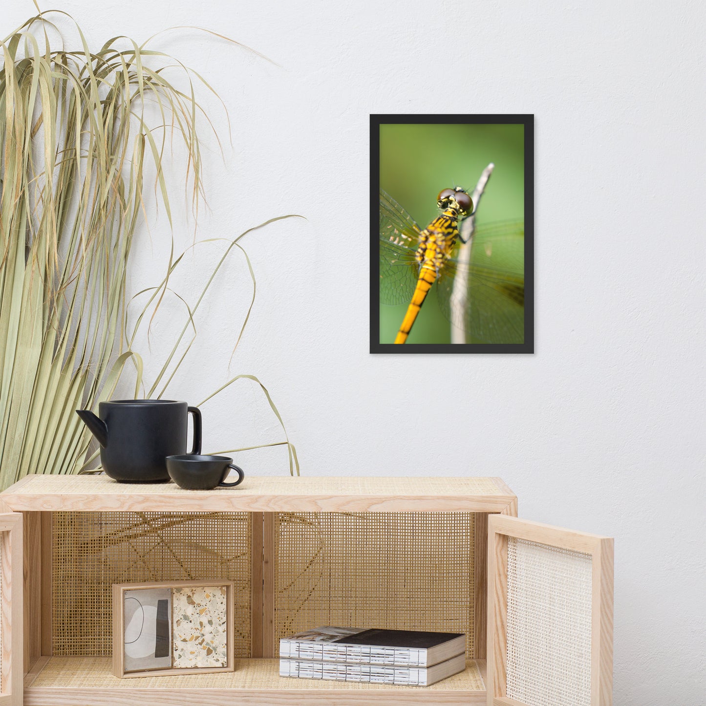 Dragonfly at Bombay Hook Animal Wildlife Photograph Framed Wall Art Prints