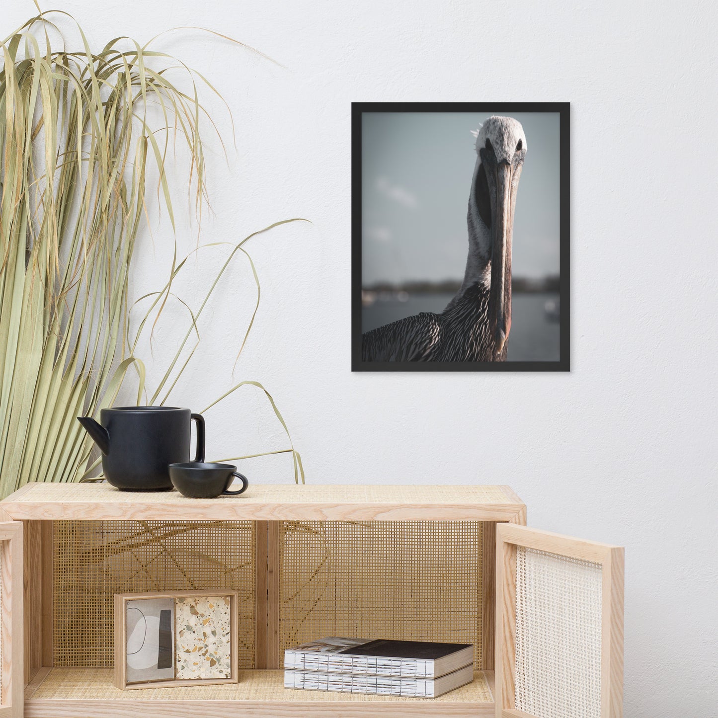 Bob The Pelican Bird Colorized Wildlife Photo Framed Wall Art Prints
