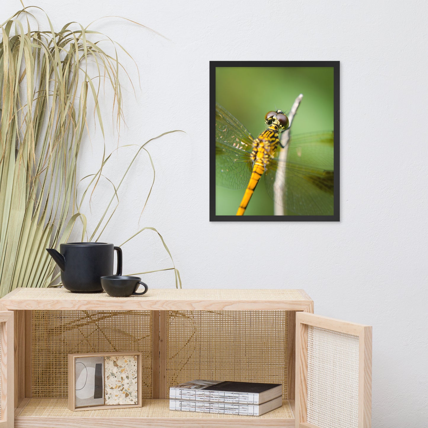 Dragonfly at Bombay Hook Animal Wildlife Photograph Framed Wall Art Prints