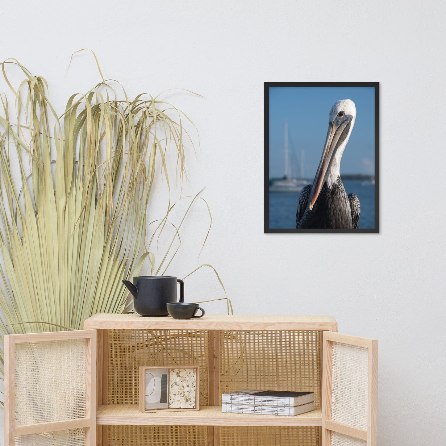 Bob The Pelican Bird 3 Color Wildlife Photo Framed Wall Art Prints