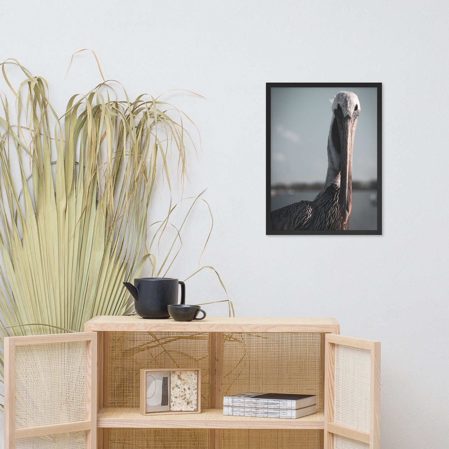 Bob The Pelican Bird Colorized Wildlife Photo Framed Wall Art Prints