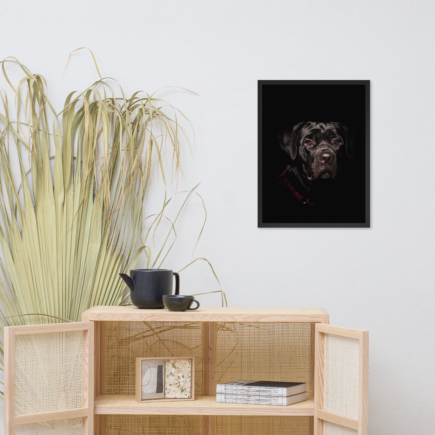 Cane Corso Puppy Low Key Portrait Animal Dog Photograph Framed Wall Art Prints