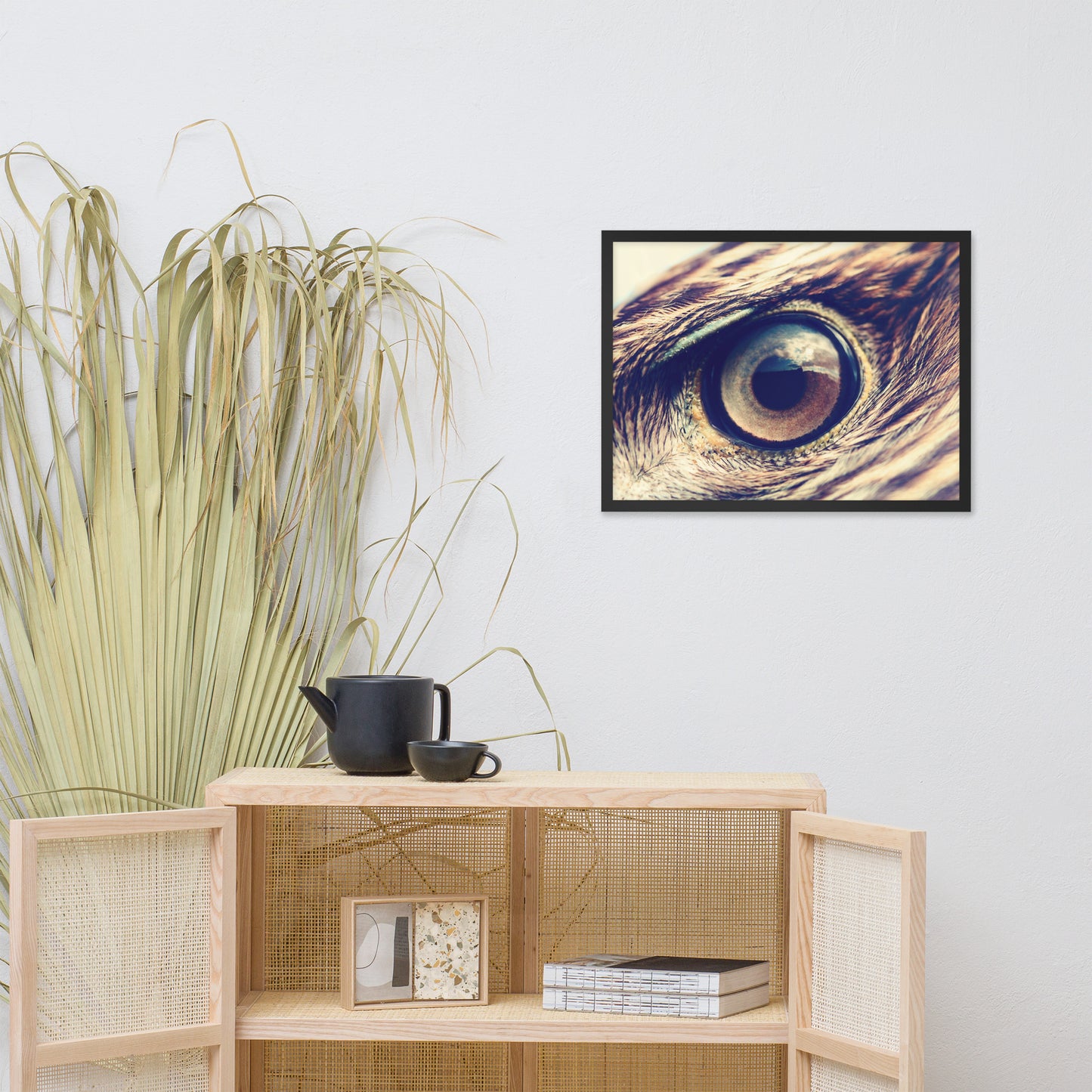Close-up Eagle Eye Color Tone Animal Wildlife Photograph Framed Wall Art Prints