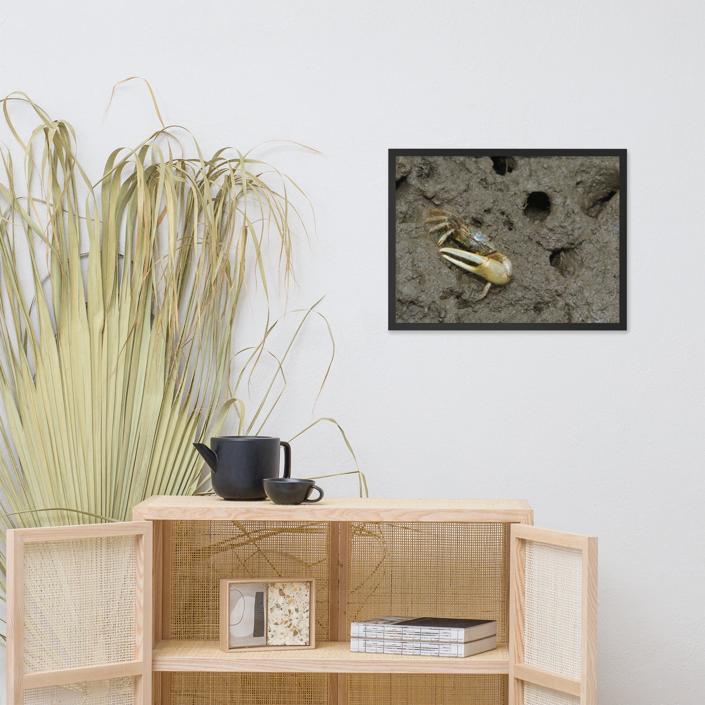 Fiddler Crab Animal Wildlife Photograph Framed Wall Art Prints