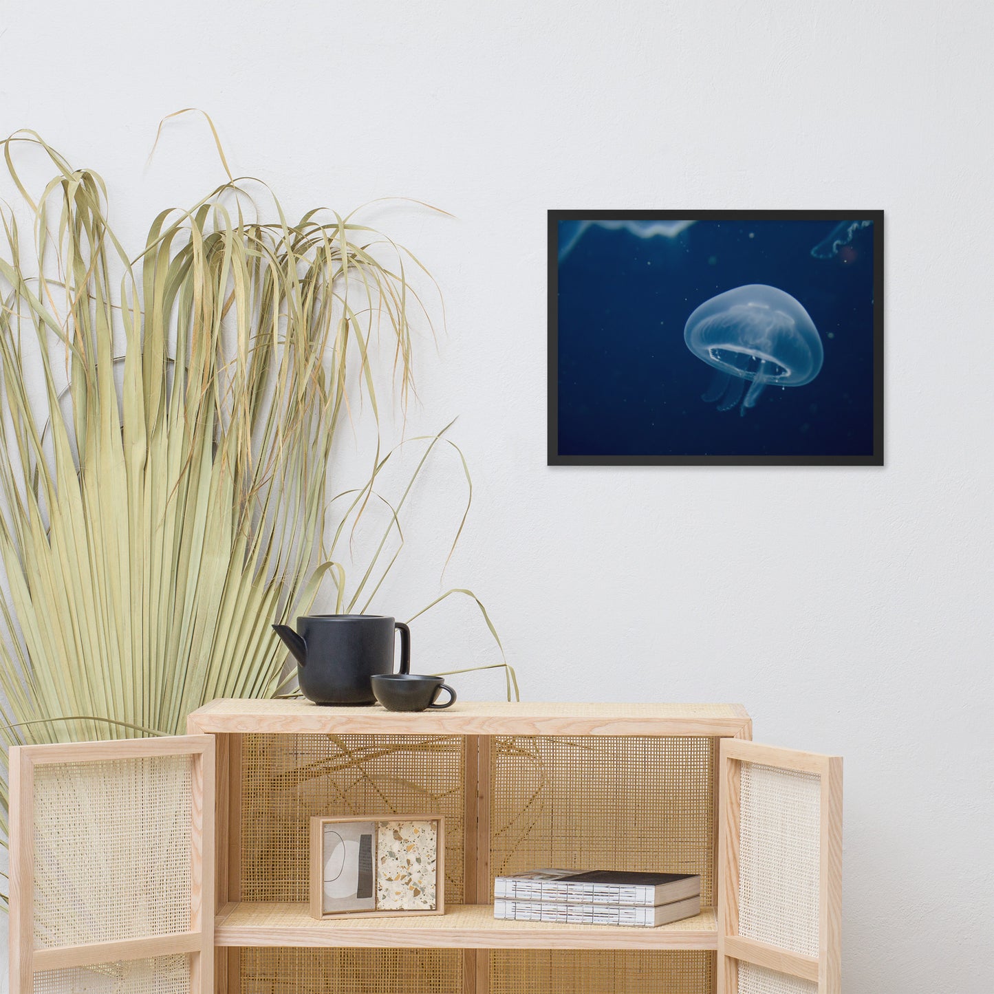 Small Blue Jelly Animal Wildlife Photograph Framed Wall Art Prints