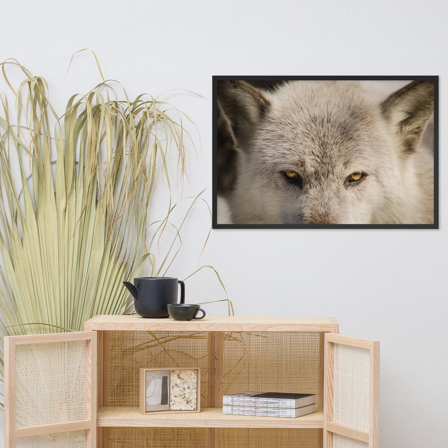 Wolf Eyes Animal / Wildlife Photograph Framed Wall Art Prints