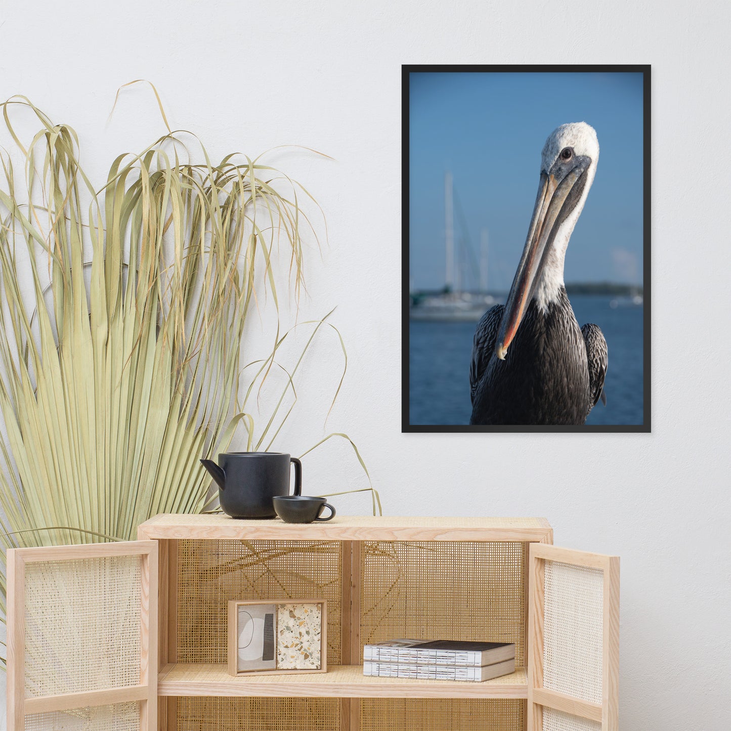 Bob The Pelican Bird 3 Color Wildlife Photo Framed Wall Art Prints
