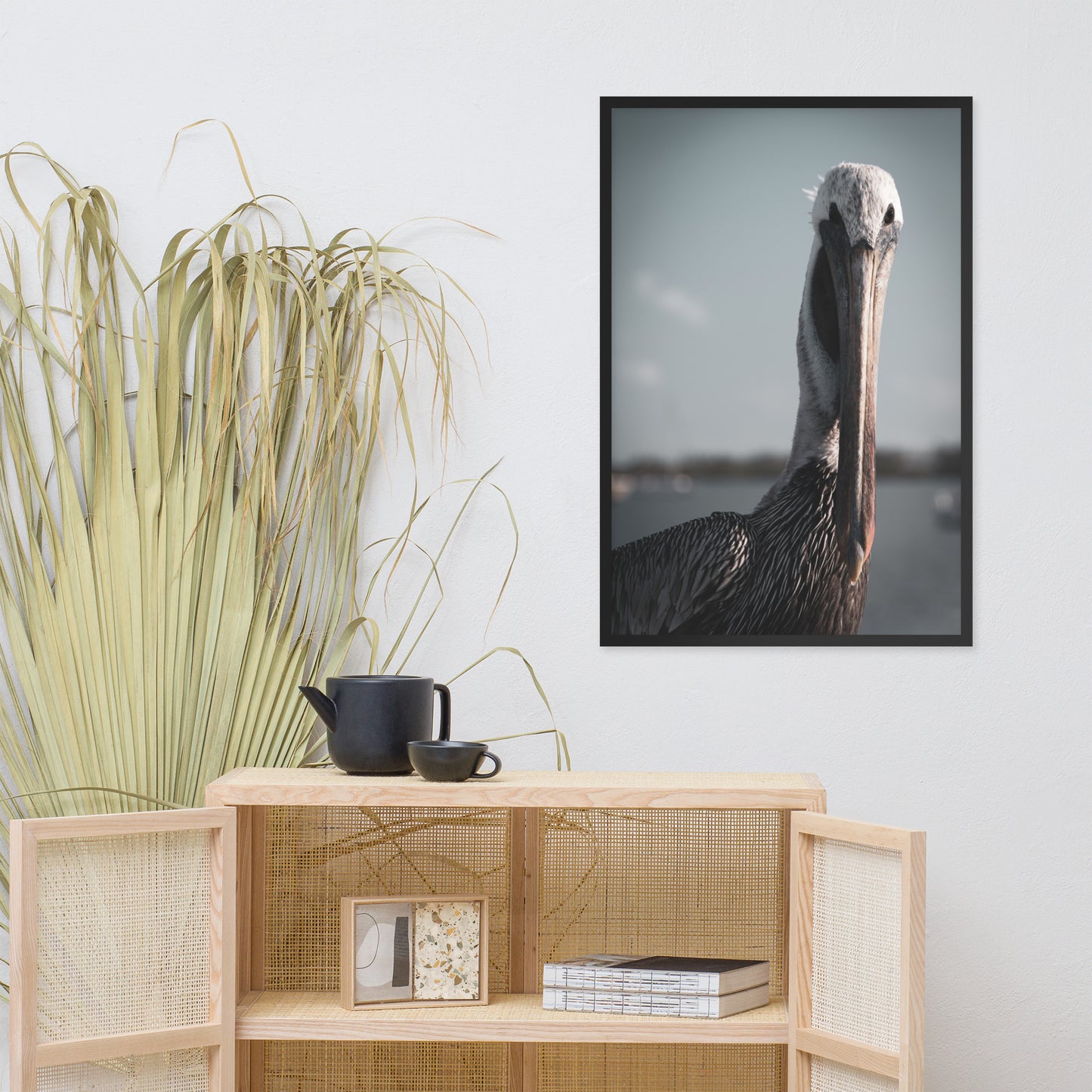 Bob The Pelican Bird Colorized Wildlife Photo Framed Wall Art Prints