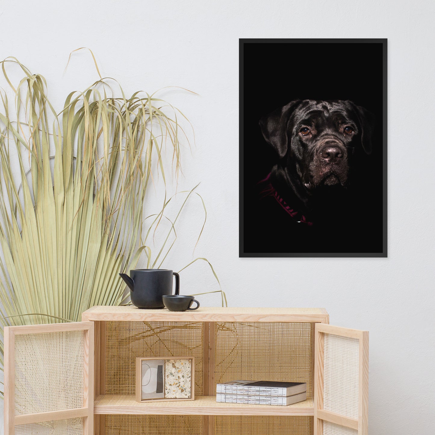 Cane Corso Puppy Low Key Portrait Animal Dog Photograph Framed Wall Art Prints