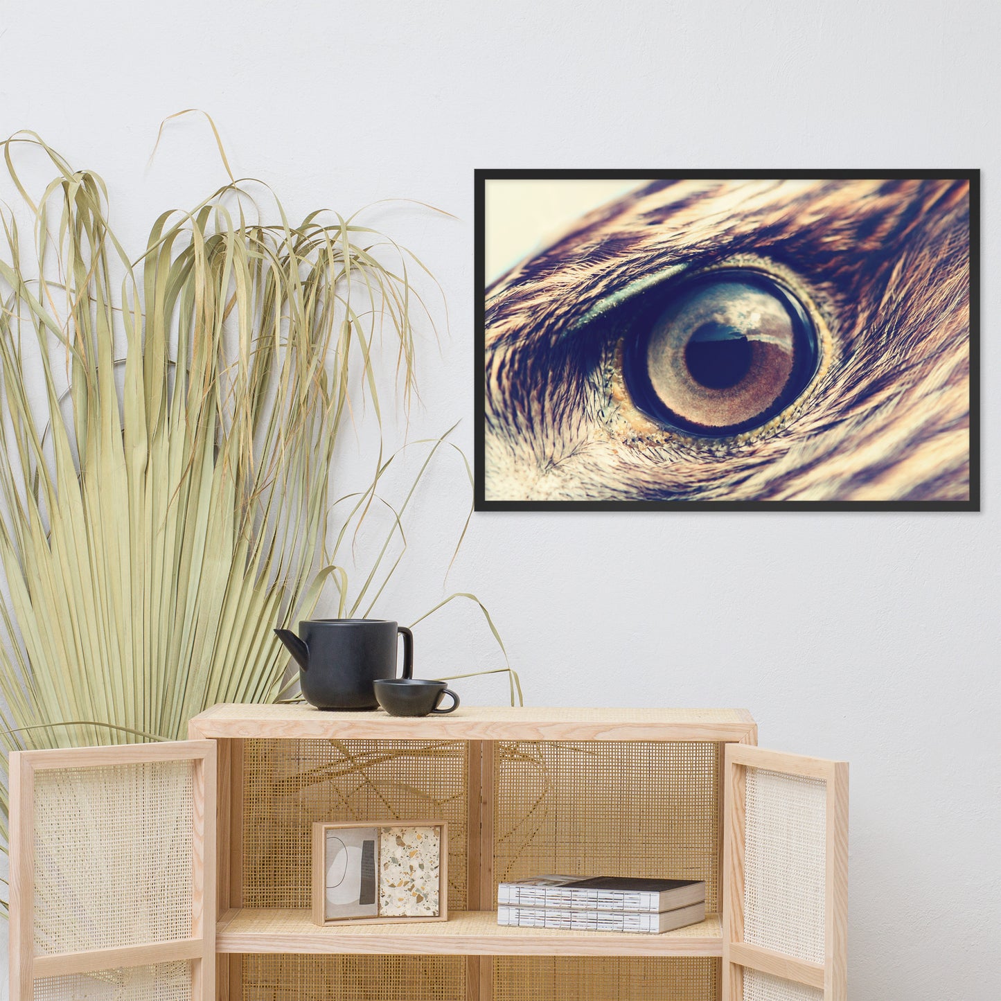 Close-up Eagle Eye Color Tone Animal Wildlife Photograph Framed Wall Art Prints