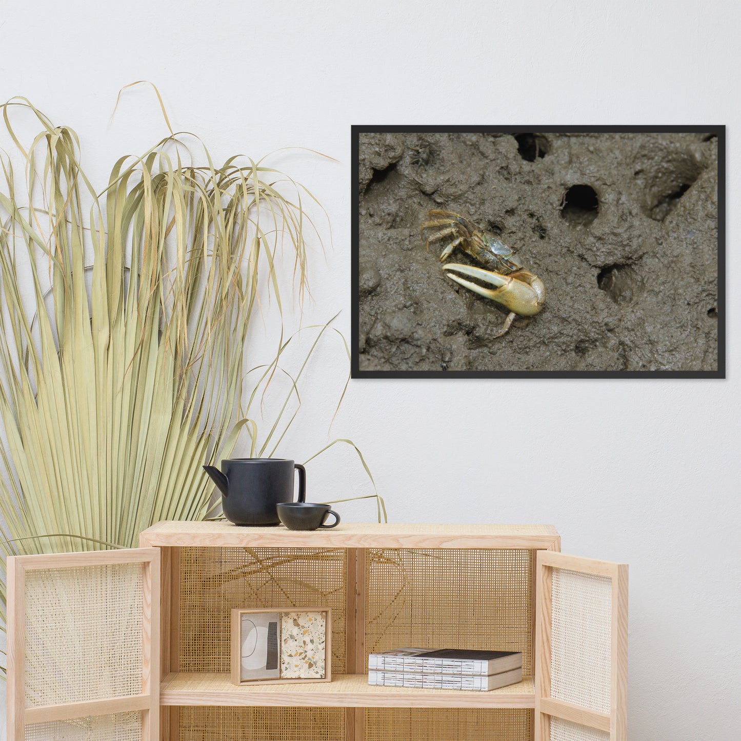 Fiddler Crab Animal Wildlife Photograph Framed Wall Art Prints