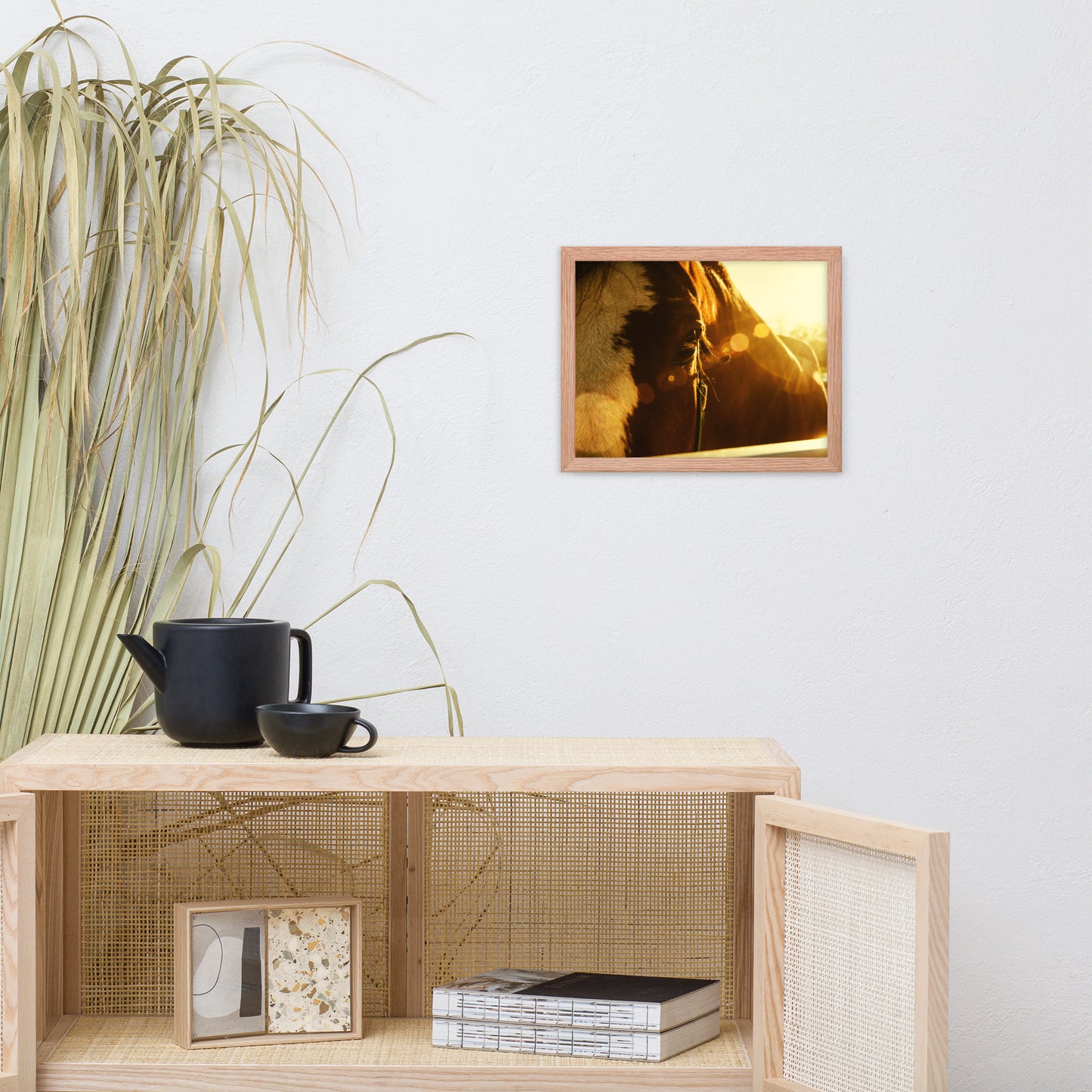 Evening Flare Animal Horse Photograph Framed Wall Art Prints