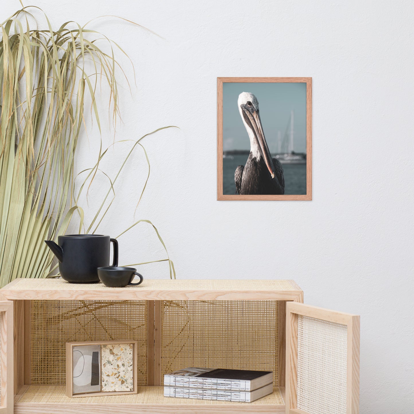 Bob The Pelican Bird 3R Colorized Wildlife Photo Framed Wall Art Prints