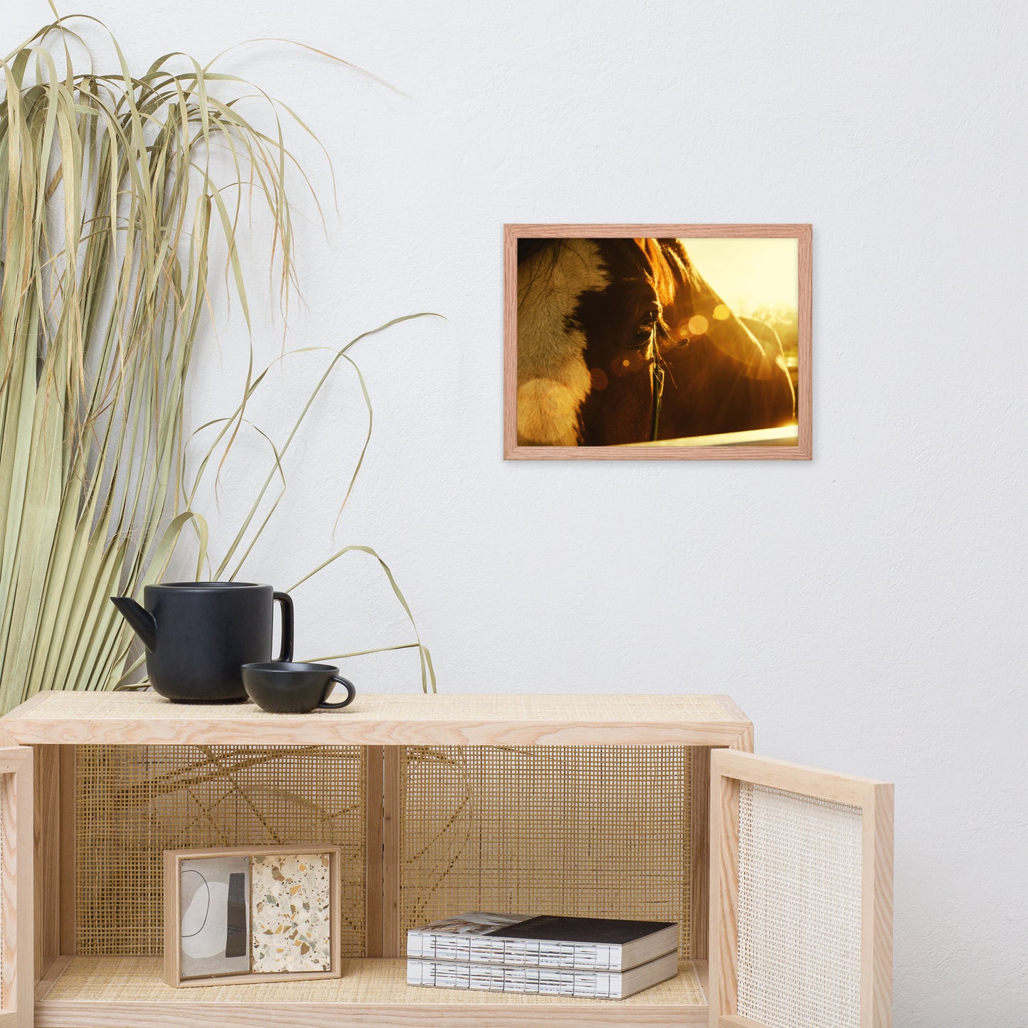 Evening Flare Animal Horse Photograph Framed Wall Art Prints