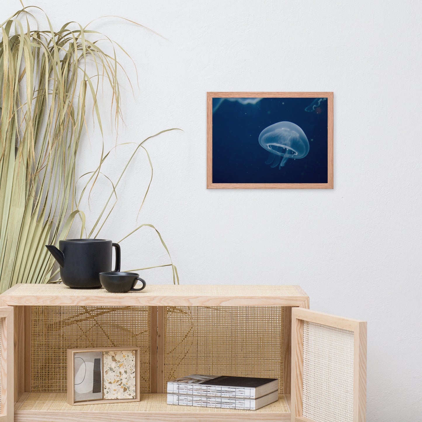 Small Blue Jelly Animal Wildlife Photograph Framed Wall Art Prints
