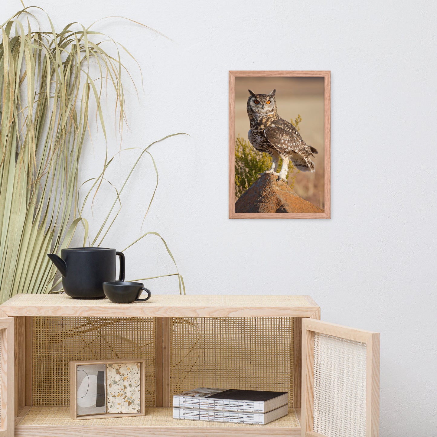 Cape Eagle Owl Wildlife Animal Photograph Framed Wall Art Prints