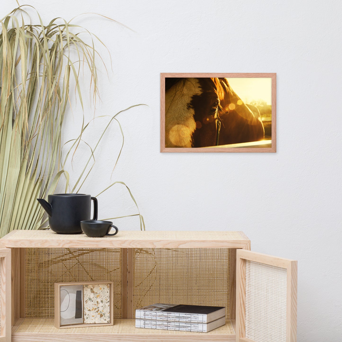 Evening Flare Animal Horse Photograph Framed Wall Art Prints