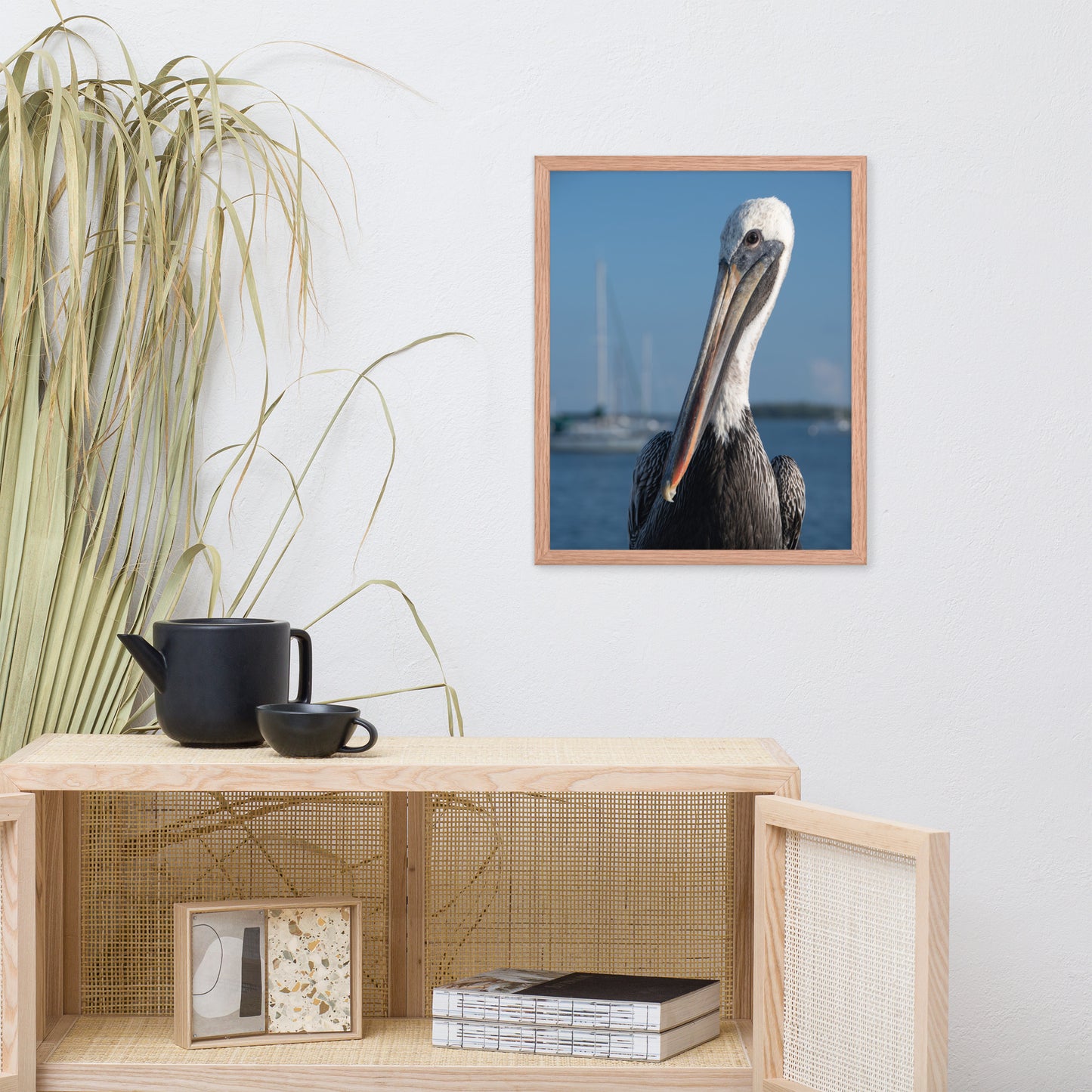 Bob The Pelican Bird 3 Color Wildlife Photo Framed Wall Art Prints
